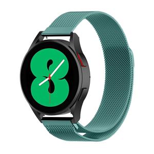 Strap-it Samsung Galaxy Watch 4 - 44mm Milanese band (groen)