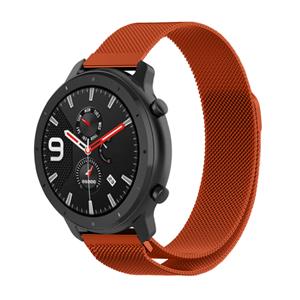 Strap-it Xiaomi Amazfit GTR Milanese band (oranje)