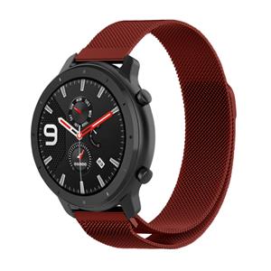 Strap-it Xiaomi Amazfit GTR Milanese band (rood)