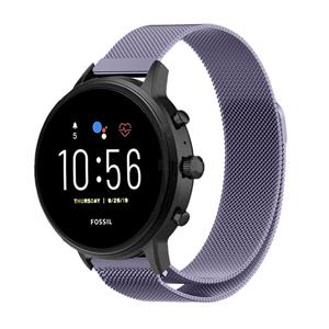 Strap-it Fossil Gen 5 Milanese band (lichtpaars)