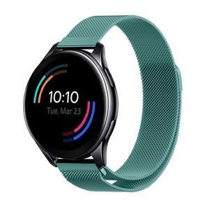 Strap-it OnePlus Watch Milanese band (groen)