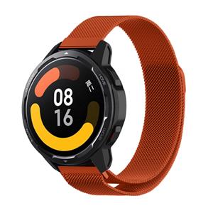 Strap-it Xiaomi Watch S1 Milanese band (oranje)