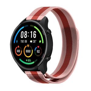 Strap-it Xiaomi Mi Watch Milanese band (rood/roze)
