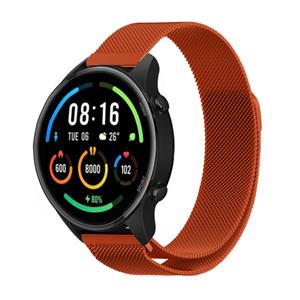 Strap-it Xiaomi Mi Watch Milanese band (oranje)