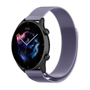 Strap-it Amazfit GTR 3 (Pro) Milanese band (lichtpaars)