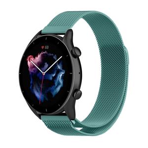 Strap-it Amazfit GTR 3 (Pro) Milanese band (groen)