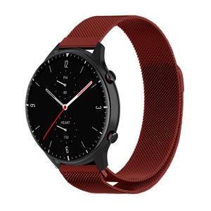 Strap-it Amazfit GTR 2 Milanese band (rood)