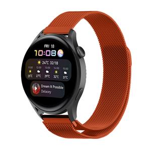 Strap-it Huawei Watch 3 (Pro) Milanese band (oranje)