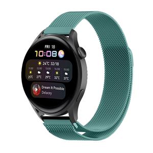 Strap-it Huawei Watch 3 (Pro) Milanese band (groen)