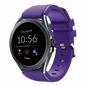 Strap-it Fossil Gen 5e - 44mm siliconen bandje (paars)
