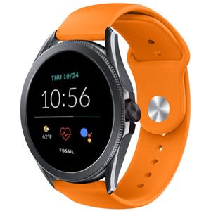 Strap-it Fossil Gen 5e - 44mm sport band (oranje)