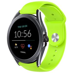 Strap-it Fossil Gen 5e - 44mm sport band (lichtgroen)