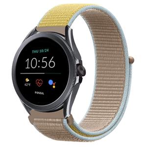 Strap-it Fossil Gen 5e - 44mm nylon band (camel)