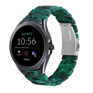 Fossil Gen 5e - 44mm resin band (groen)