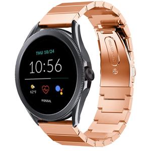 Strap-it Fossil Gen 5e - 44mm metalen bandje (rosé goud)