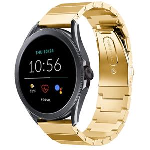 Strap-it Fossil Gen 5e - 44mm metalen bandje (goud)
