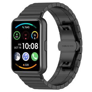 Strap-it Huawei Watch Fit 2 metalen bandje (zwart)