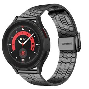 Strap-it Samsung Galaxy Watch 5 Pro roestvrij stalen band (zwart)