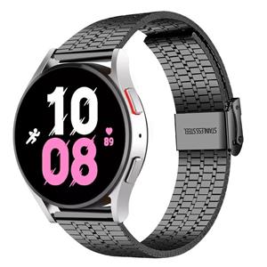 Strap-it Samsung Galaxy Watch 5 - 44mm roestvrij stalen band (zwart)