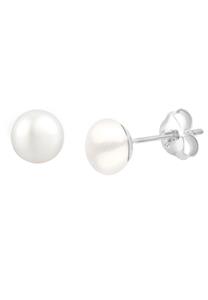 Elli Elli Oorbellen Dames met Zoetwater Gekweekte Parel in 925 Sterling Zilver