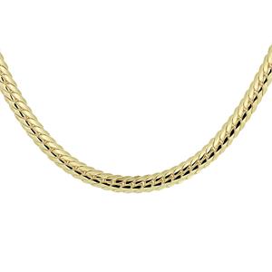 Zilgold Ketting  Gourmetschakel geelgoud-zilveren kern 4,7 mm 45 cm