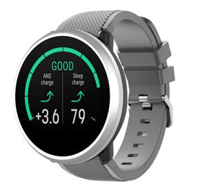 Strap-it Polar Unite twill siliconen band (grijs)