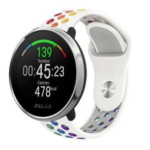 Strap-it Polar Unite sport band (wit/kleurrijk)