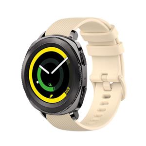 Strap-it Samsung Gear Sport Luxe Siliconen bandje (beige)