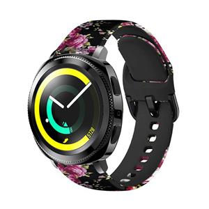 Strap-it Pink Flower Samsung Gear Sport bandje