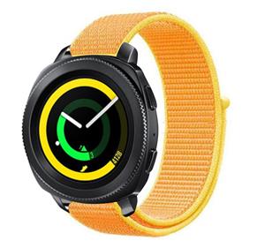 Strap-it Samsung Gear Sport nylon band (lichtgeel)