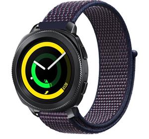 Strap-it Samsung Gear Sport nylon band (paars-blauw)