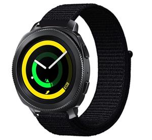 Strap-it Samsung Gear Sport nylon band (zwart)