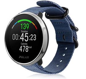 Strap-it Polar Unite nylon gesp band (blauw)