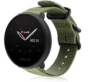 Strap-it Polar Ignite 2 nylon gesp band (groen)