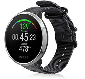 Strap-it Polar Ignite nylon gesp band (zwart)