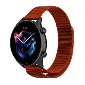 Strap-it Amazfit GTR 3 (Pro) Milanese band (rood)
