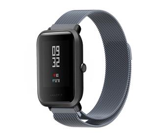 Strap-it Xiaomi Amazfit Bip Milanese band (space grey)