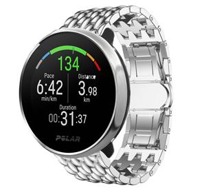 Strap-it Polar Unite stalen draak band (zilver)