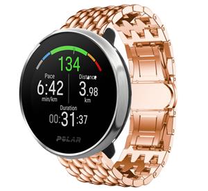Strap-it Polar Unite stalen draak band (rosé goud)