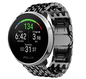 Strap-it Polar Ignite stalen draak band (zwart)
