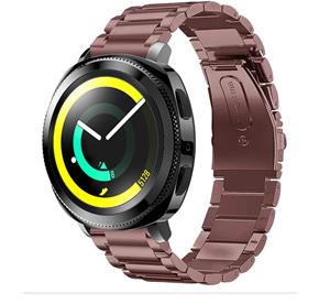 Strap-it Samsung Gear Sport stalen band (brons-goud)