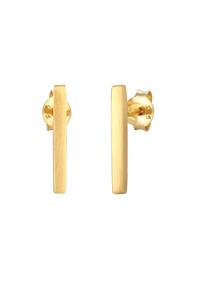 Elli Dames Stud Oorbellen Basic Staaf Geborsteld in 925 Sterling Zilver