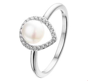 Tft Ring Parel En Zirkonia Zilver Gerhodineerd