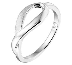 Tft Ring Gescratcht Zilver Gerhodineerd