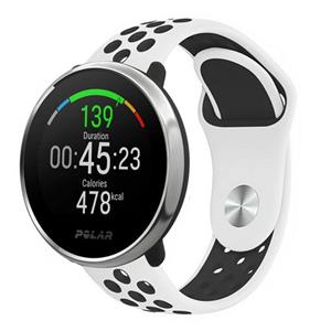 Strap-it Polar Unite sport band (wit/zwart)