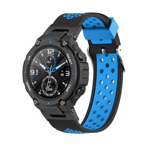 Strap-it Amazfit T-Rex (Pro) sport bandje (zwart/blauw)