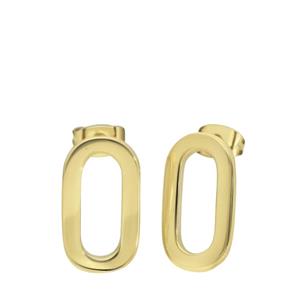 Stalen 18 karaat goldplated oorbellen Honore