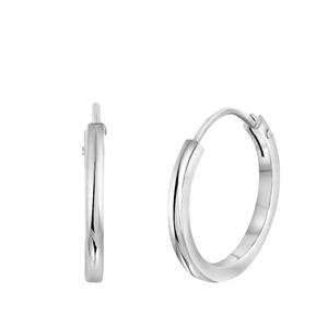 Zilveren oorbellen 15mm
