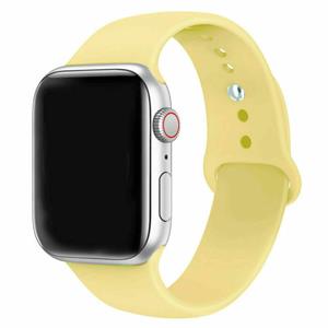 Strap-it Apple Watch 8 silicone band (geel)