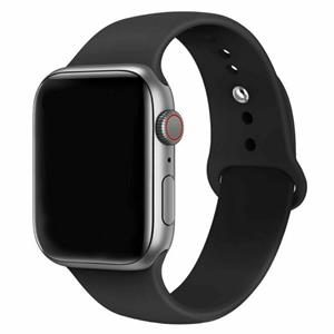 Strap-it Apple Watch 8 silicone band (zwart)